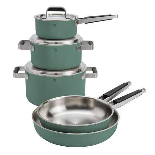 Zwilling Pure Stainless Steel 8-Piece Cookware Set