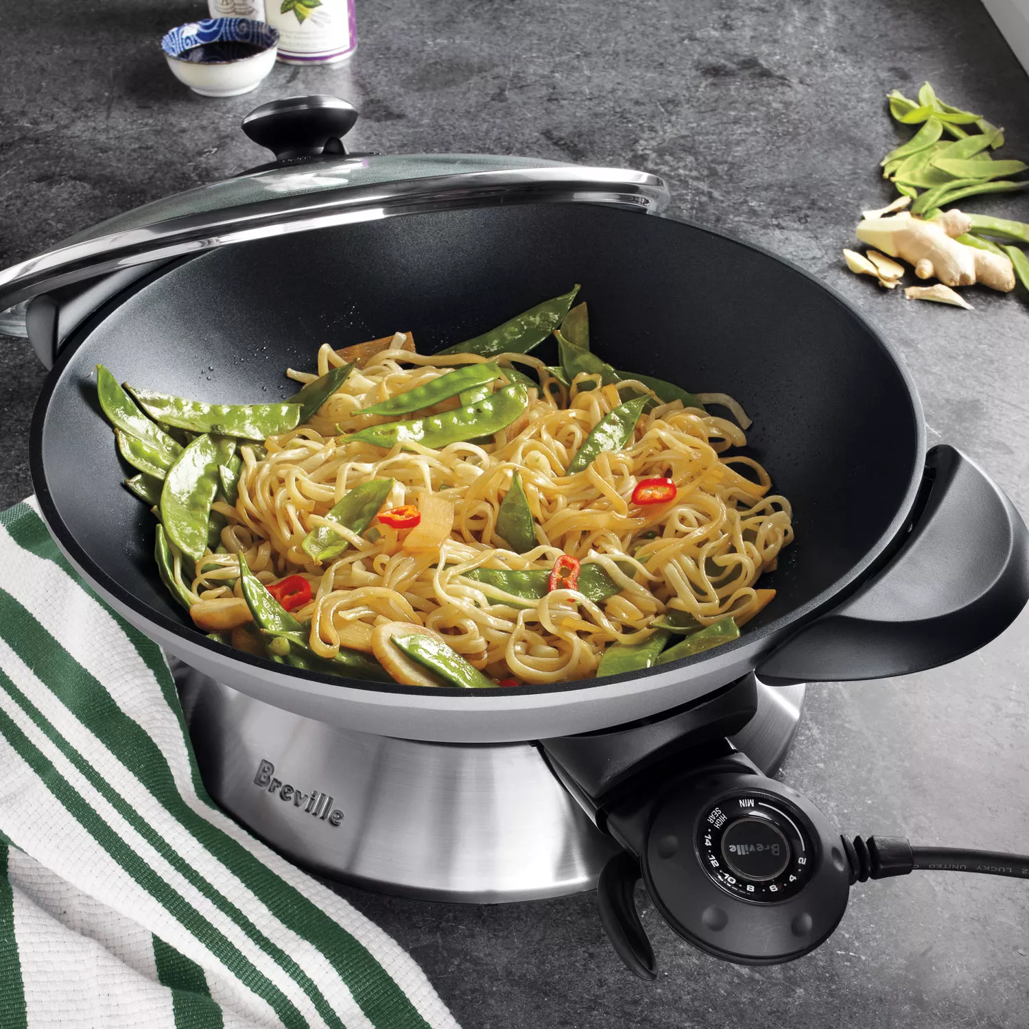 Hot Wok Pro - Large Stainless Steel Electric Wok