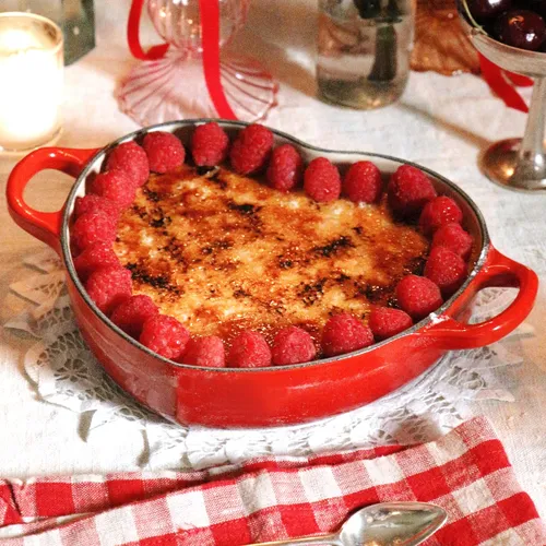 Strawberry Rosé Crème Brûlée