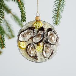 Sur La Table Oyster Platter Ornament, 4" I love this beautifully crafted ornament as I love oysters from MDI in Maine that are also beautiful