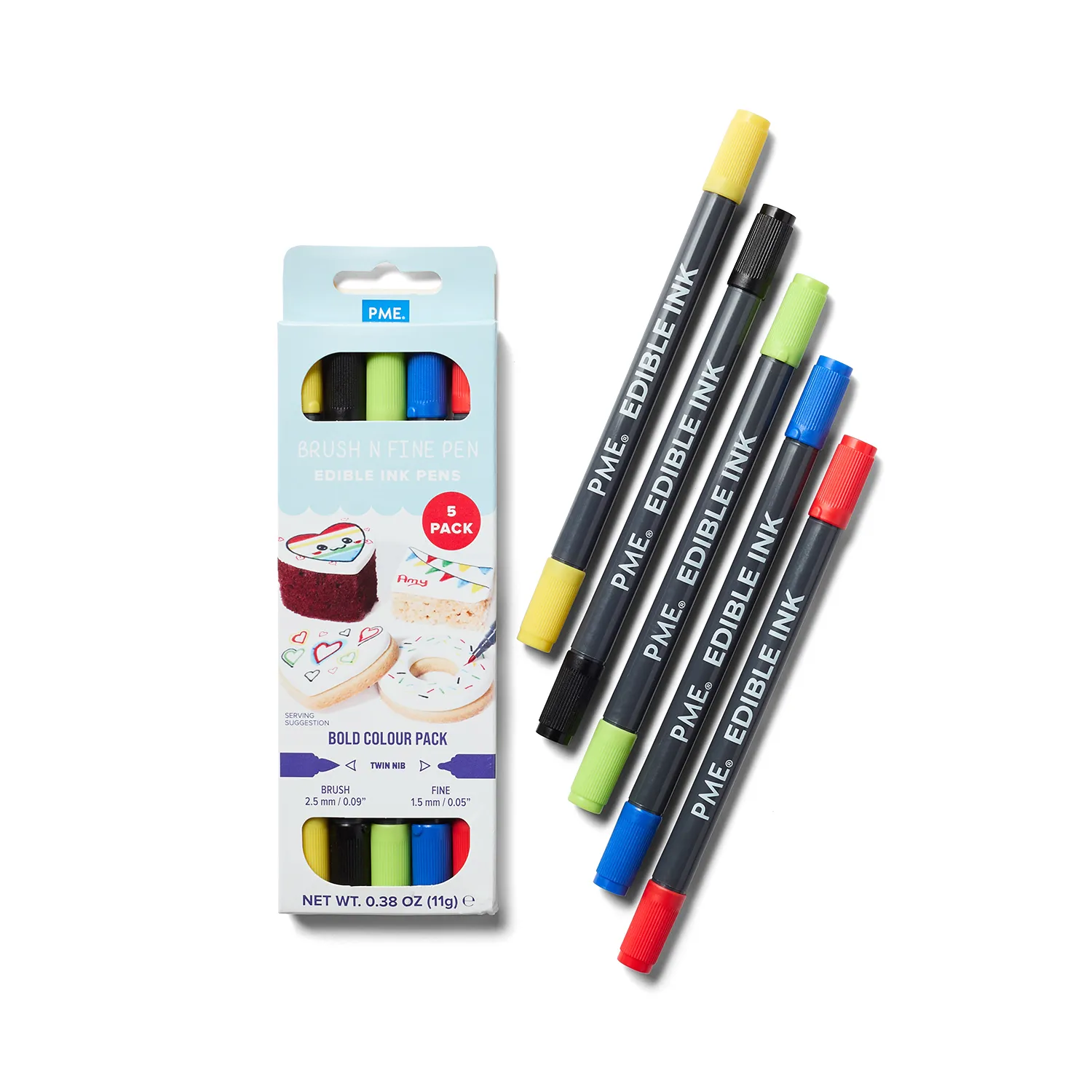 PME Bold Colored Edible Ink Pens, Set of 5