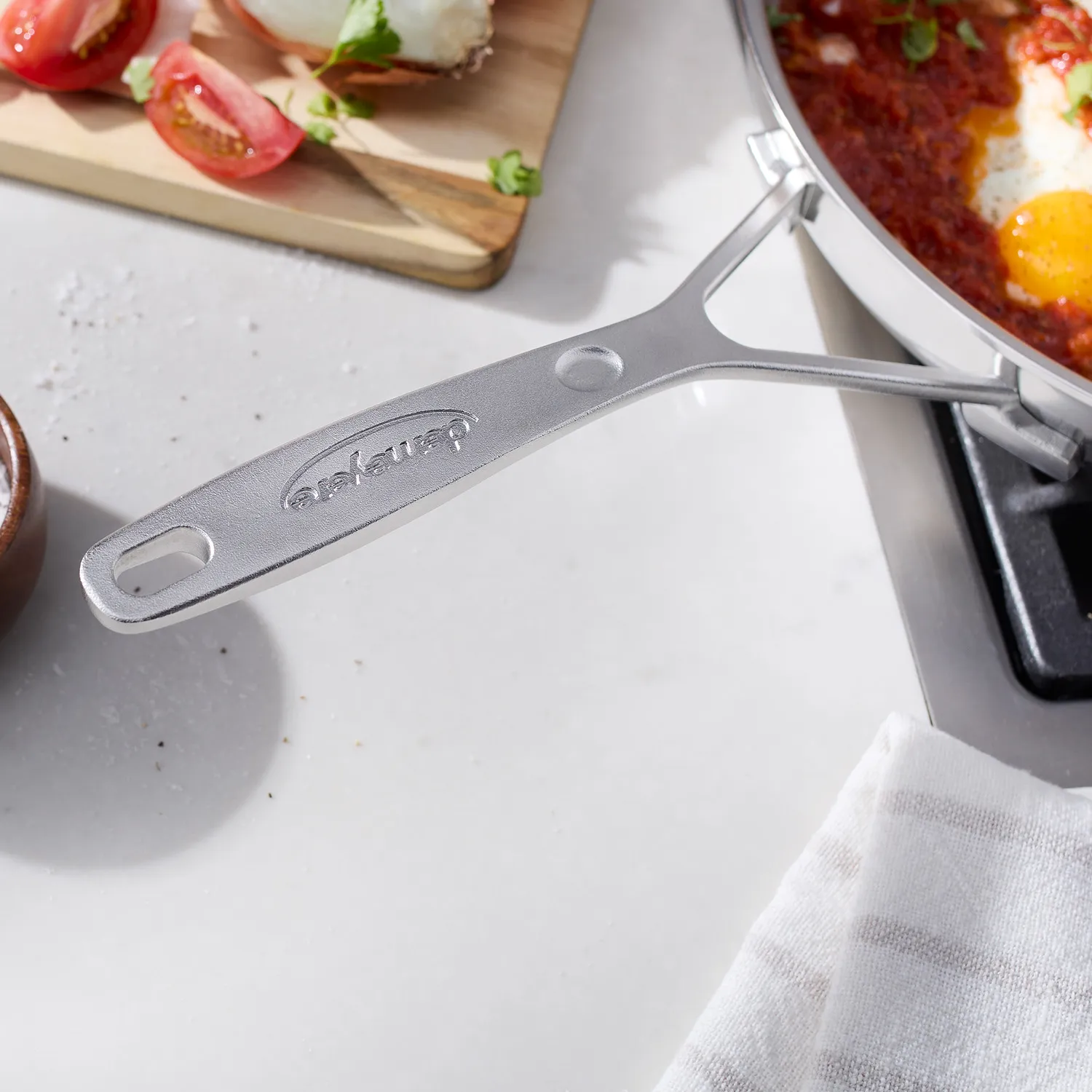 Demeyere Industry5 Stainless Steel Nanotouch Skillet