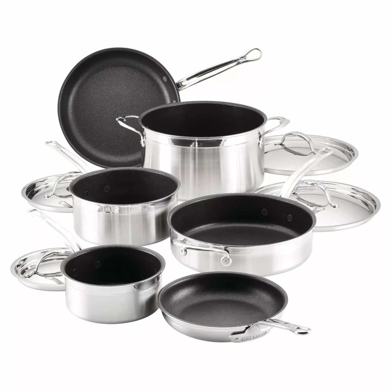 Hestan Stainless Steel Titanium NanoBond 10-Piece Cookware Set