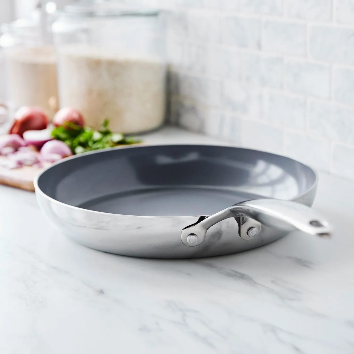 GreenPan Stainless Steel Valencia Pro Ceramic Nonstick Skillet