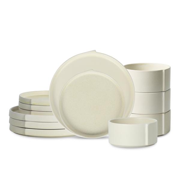 Stone Lain Bao Stoneware 12-Piece Dinnerware Set