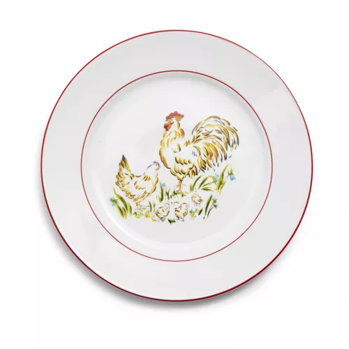 Farmhouse Rooster Dinner Plate