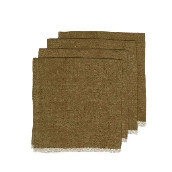 Caravan Chunky Linen Napkins, Set of 4