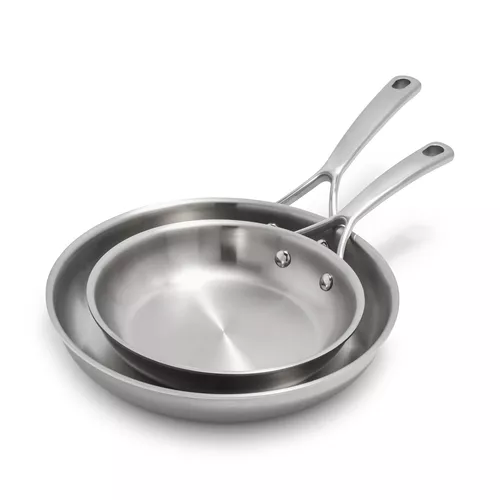 Sur La Table La Marque 84 Stainless Steel 8" & 10" Skillets, Set of 2