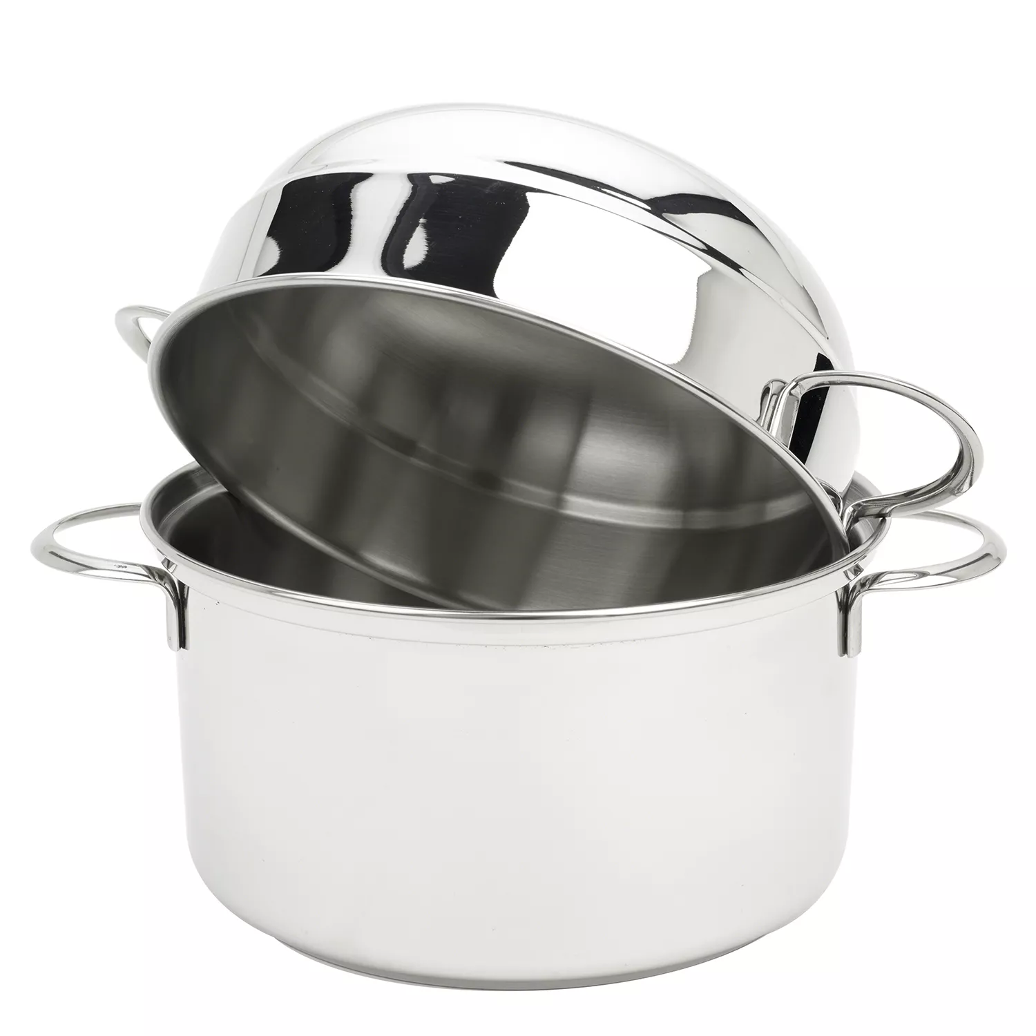 Demeyere Resto3 Stainless Steel Mussel Pot, 3.2 Qt.