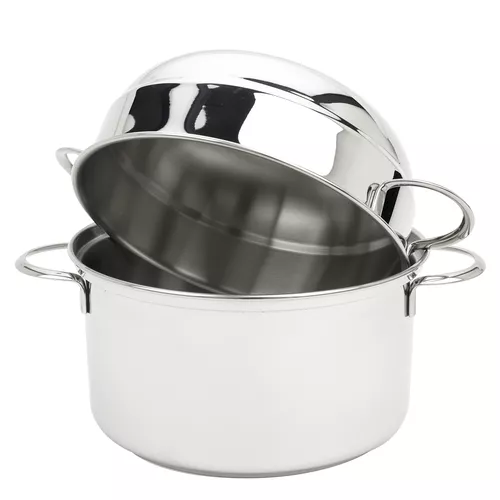 Demeyere Resto3 Stainless Steel Mussel Pot, 3.2 Qt.