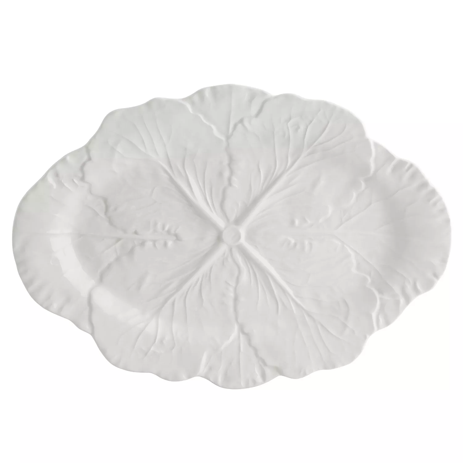 Bordallo Pinheiro Cabbage Oval Platter, Set of 2