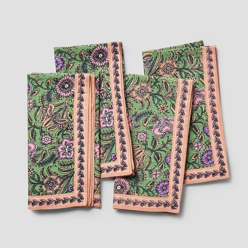 Sur La Table Garden Floral Napkins, Set of 4