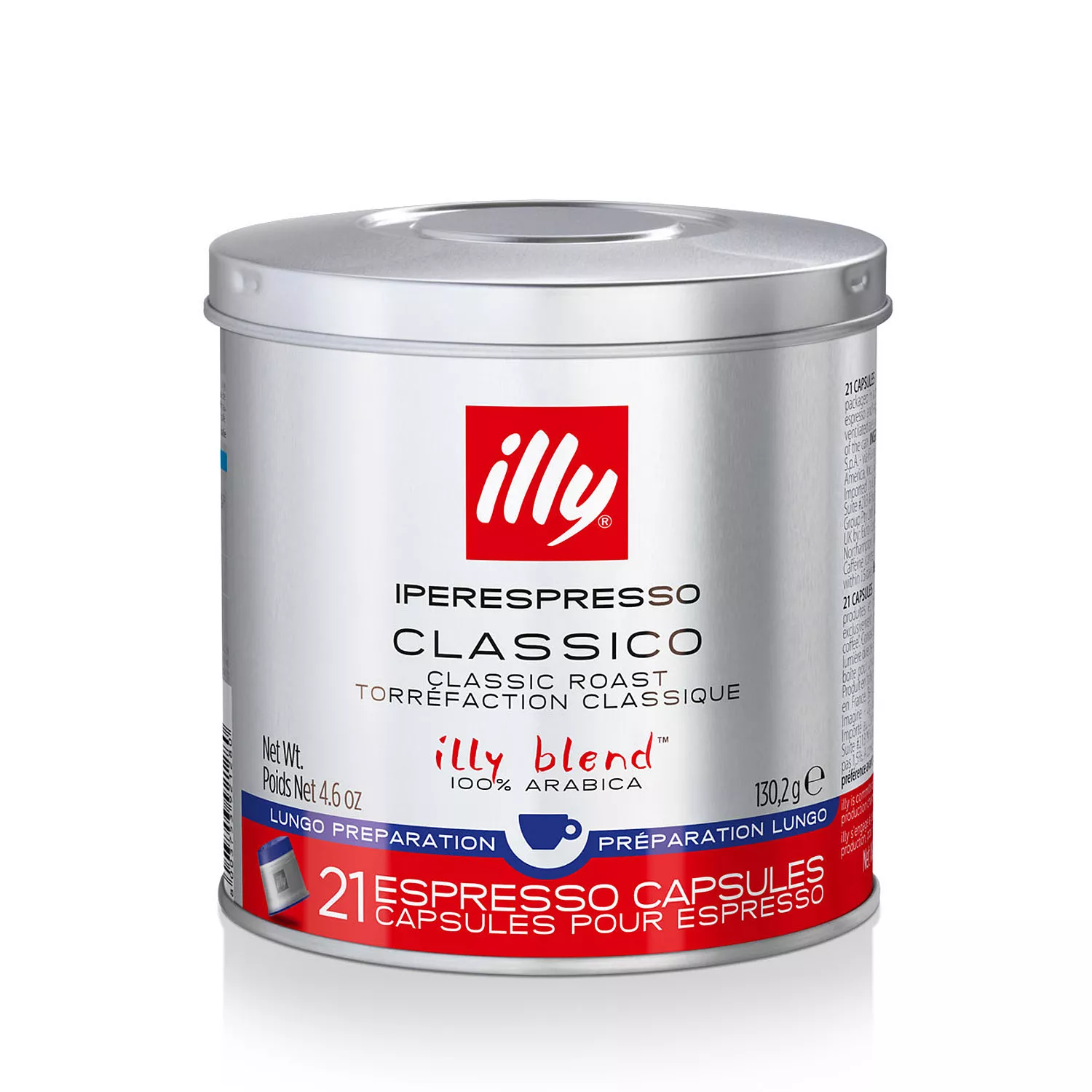 illy iperEspresso Capsules Lungo, Classico Roast