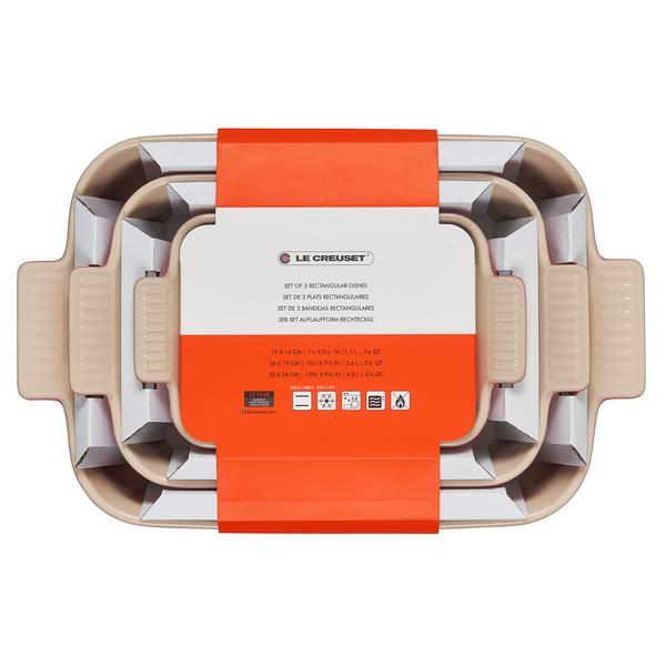 Le Creuset Heritage Stoneware 3-Piece Rectangular Baker Set - thumbnail 8
