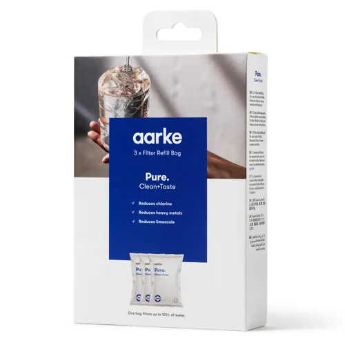 Aarke Water Pitcher Pure Filter Granules, 3-Pack