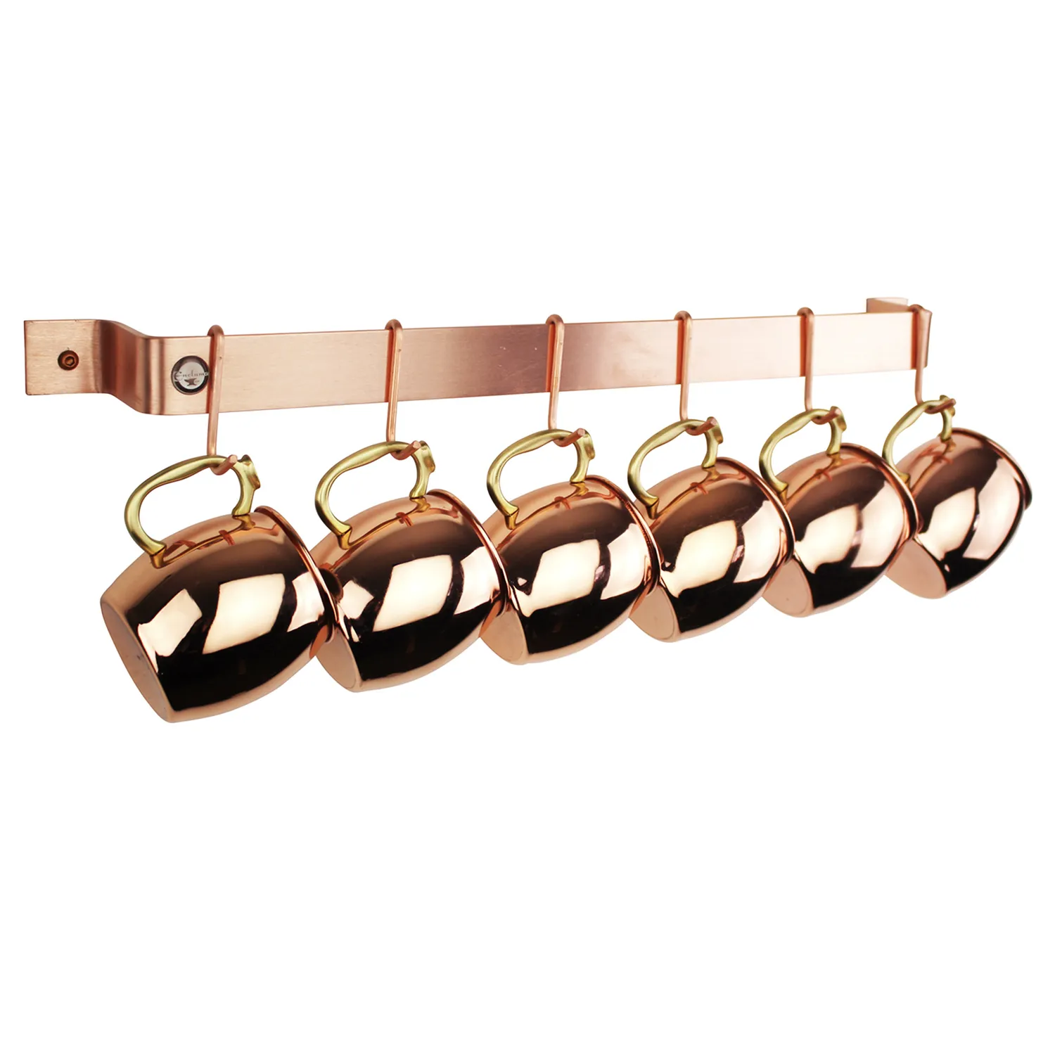 Enclume Easy Mount Brushed Copper Utensil Bar Wall Racks