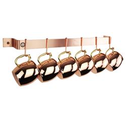 Enclume Easy Mount Brushed Copper Utensil Bar Wall Racks
