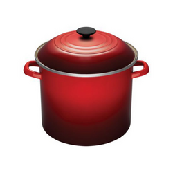 Le Creuset Enameled Steel Stockpot, 8 qt. The color (sea spray) also matches with our other Le Creuset cookware