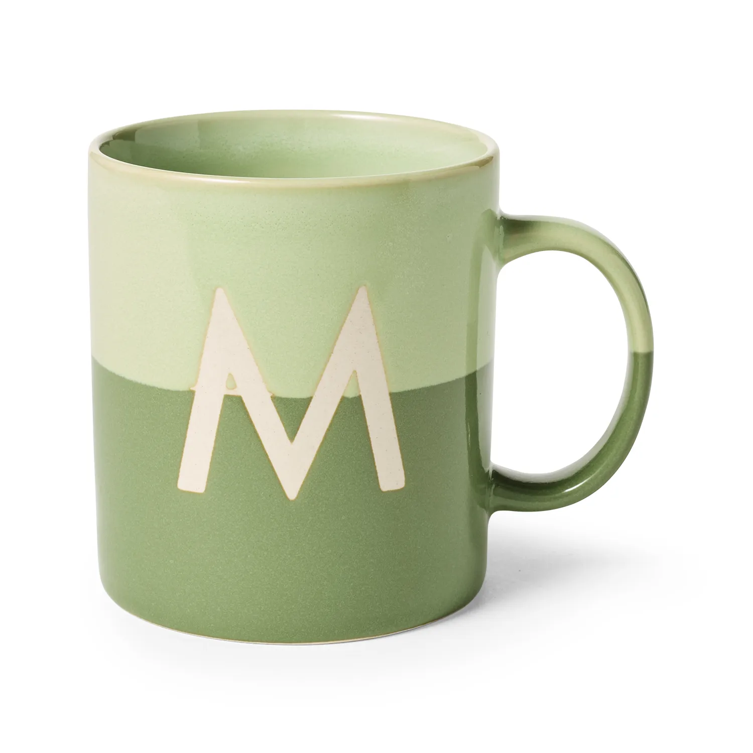 Sur La Table Color Block Monogram Mug, 16.2oz