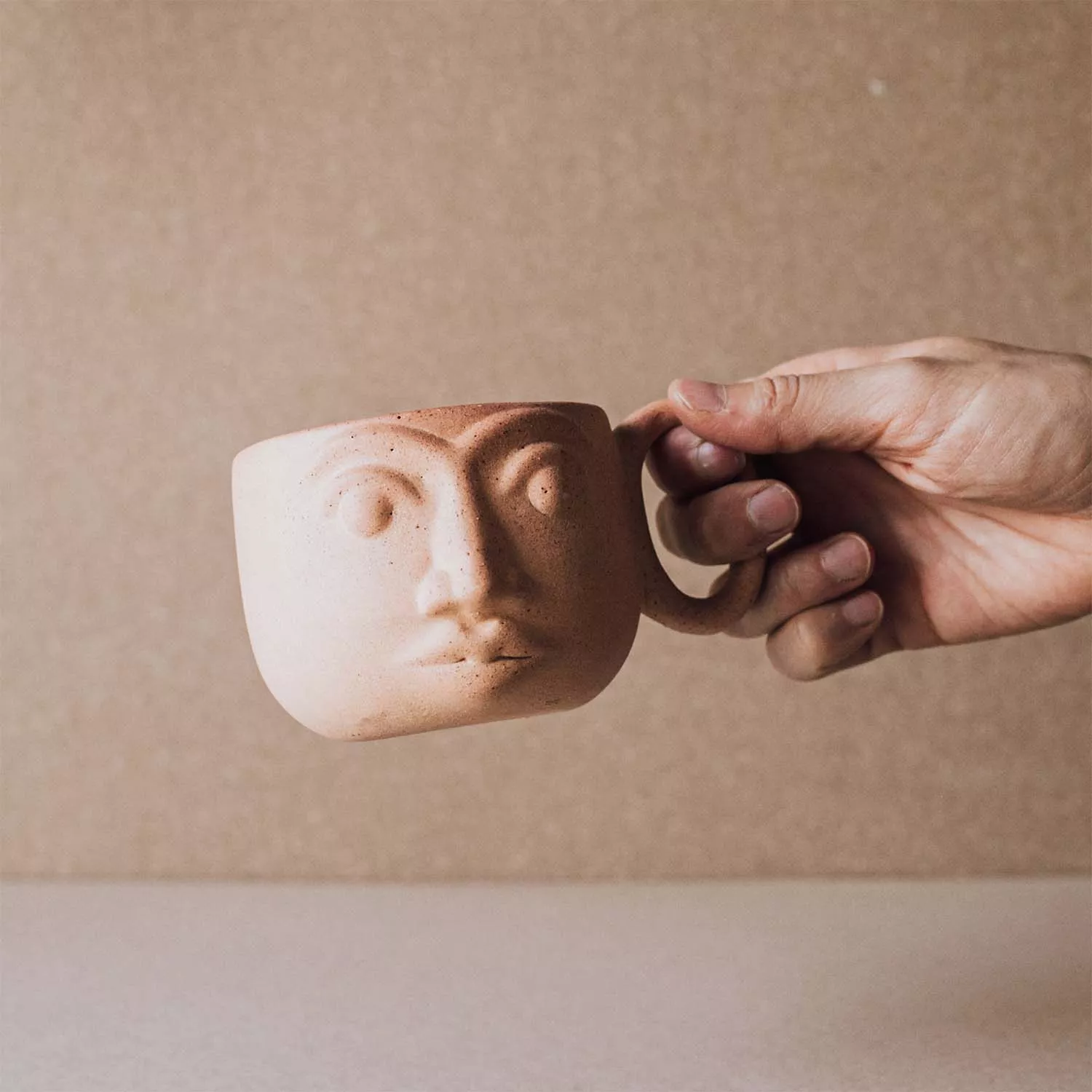 Al Centro Ceramica Handcrafted Face Mug