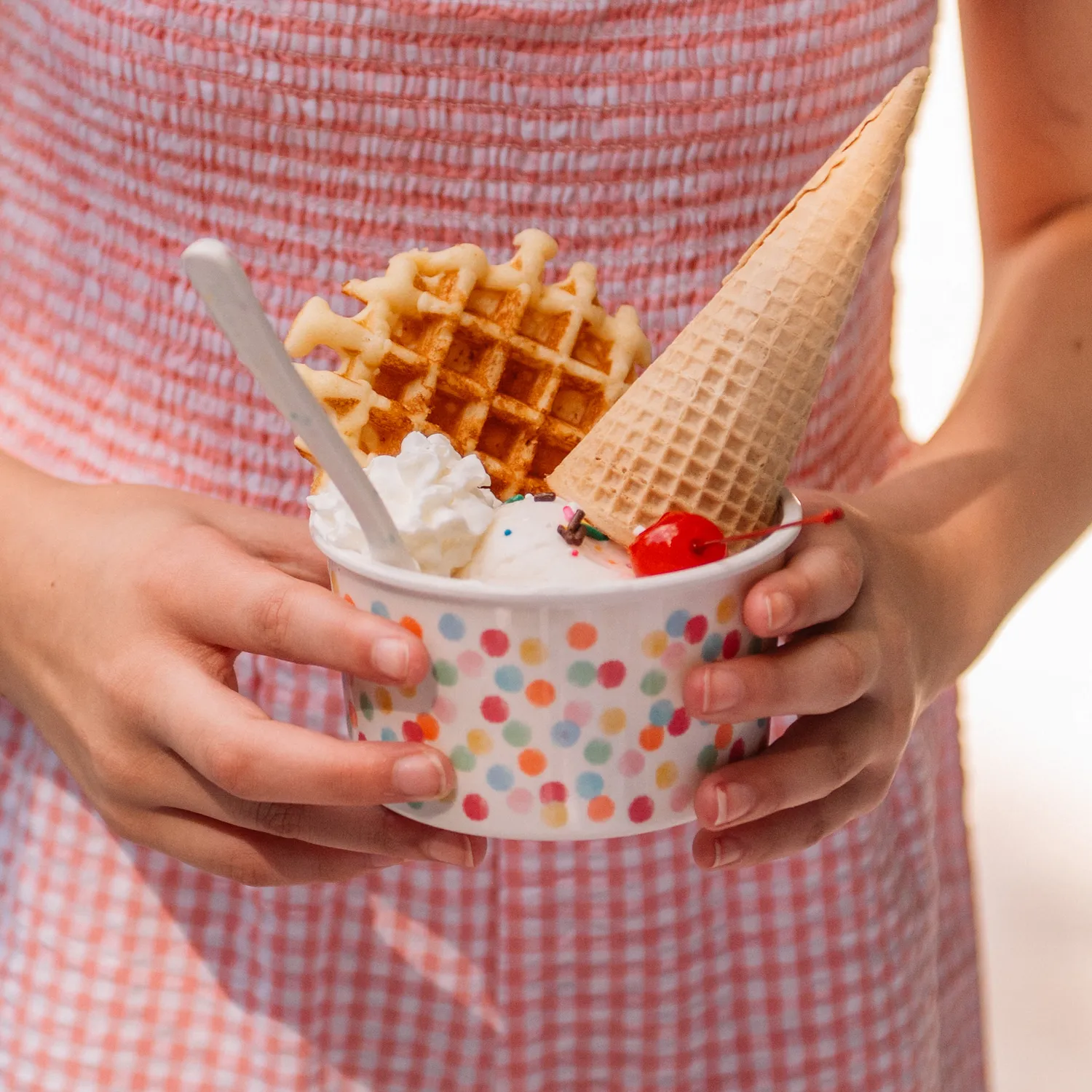 Sur La Table Melamine Ice Cream Bowls, Set of 4