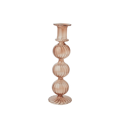 Be Home Amaranth Pink Nalia Taper Candle Holder