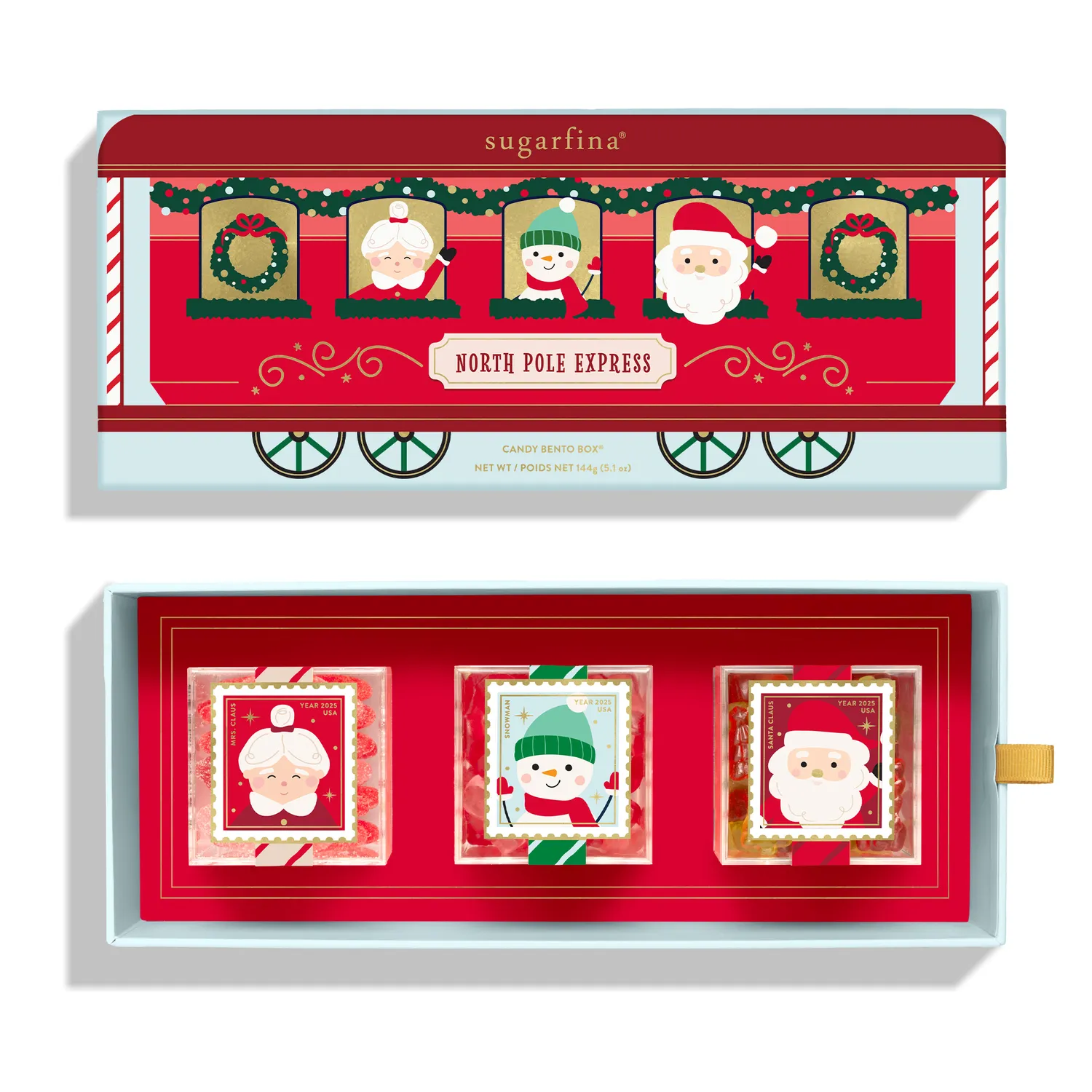 Sugarfina North Pole Express Bento Box, Set of 3