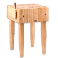 John Boos Maple End Grain Butcher Block Table, 24