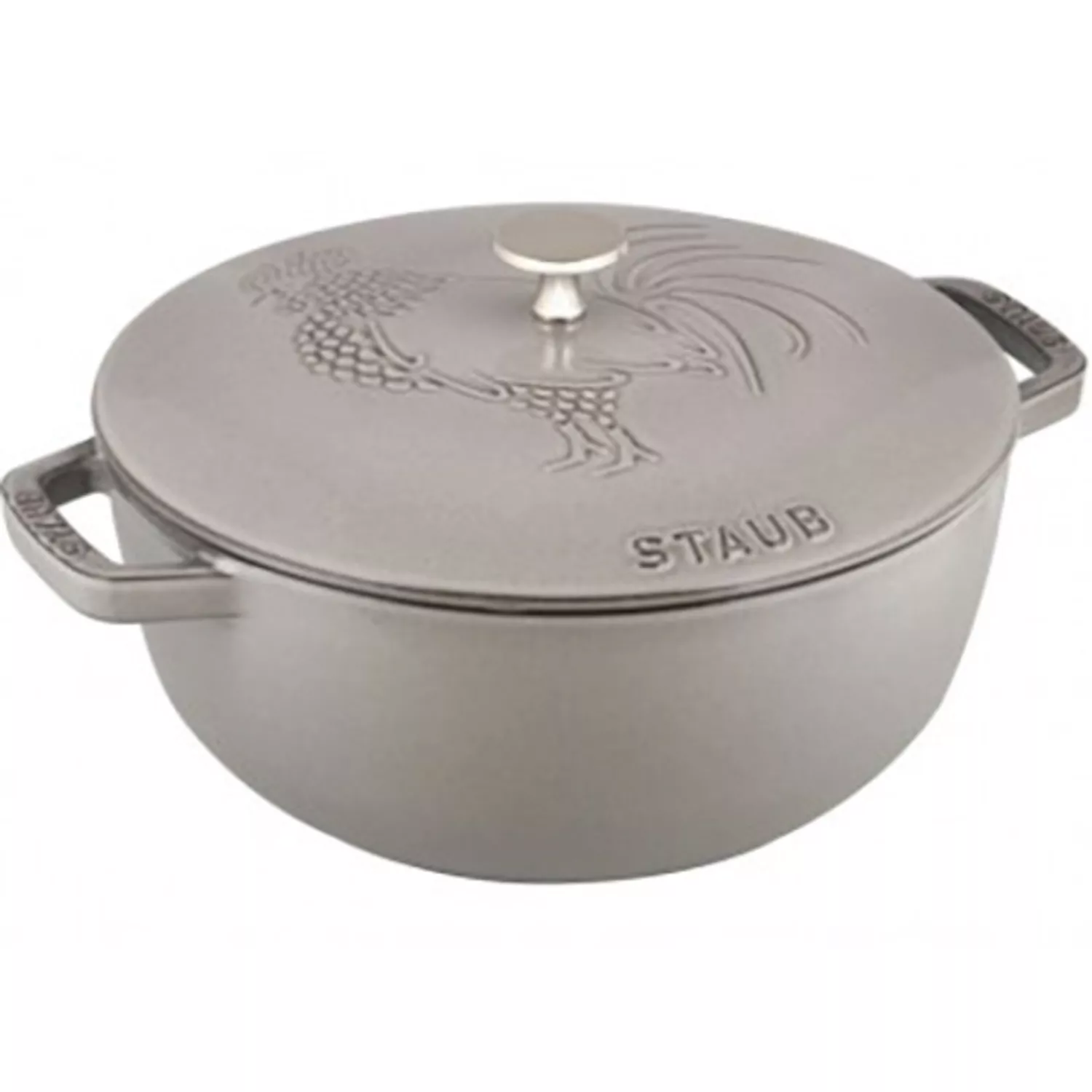 Staub Essential French Oven with Rooster Lid, 3.75 qt