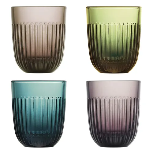 La Rochère Ouessant Assorted Colored Tumblers, Set of 4