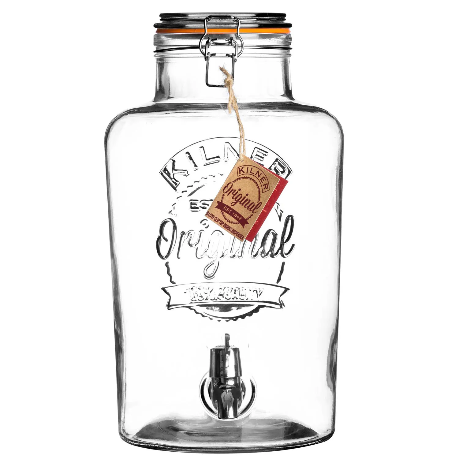 Kilner Clip Top Round Dispenser, 2.1 gal.