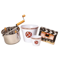Stainless Steel Whirley Pop Movie Clapboard Gift Set