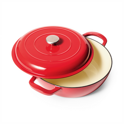 Sur La Table Enameled Cast Iron Deep Braiser, 5 qt. This enameled cast iron deep braiser is a great cookware  item to have in your kitchen