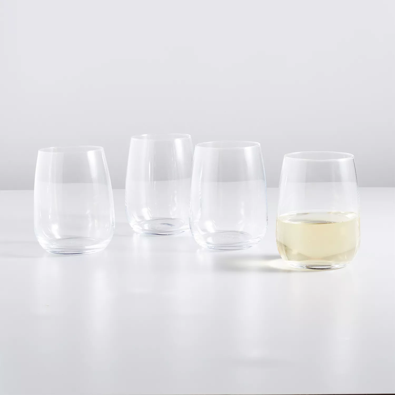 Sur La Table Bistro Stemless Wine Glasses, Set of 4