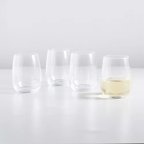 Sur La Table Bistro Stemless Wine Glasses, Set of 4