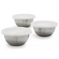 Stainless Steel Pinch Bowls with Lids, Set of 3