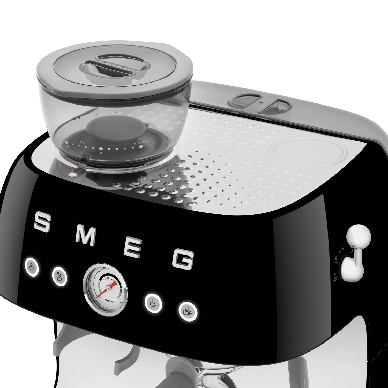 Smeg 50s Retro Style Aesthetic Espresso Machine with Grinder
