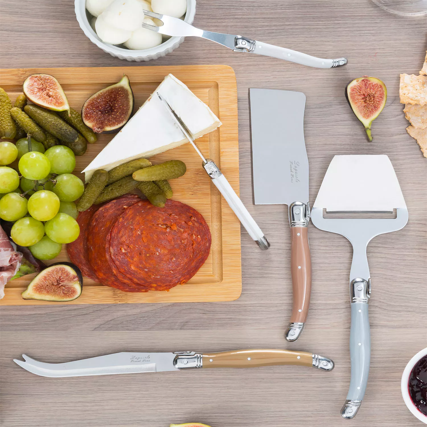  French Home Laguiole 5-Piece Cheese Knife Set