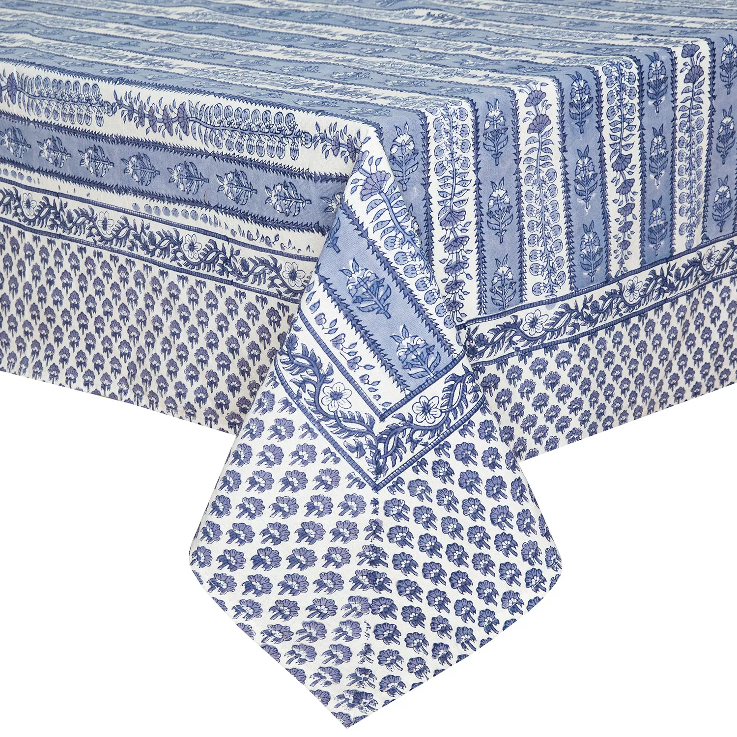 Couleur Nature Avignon Tablecloth, Blue