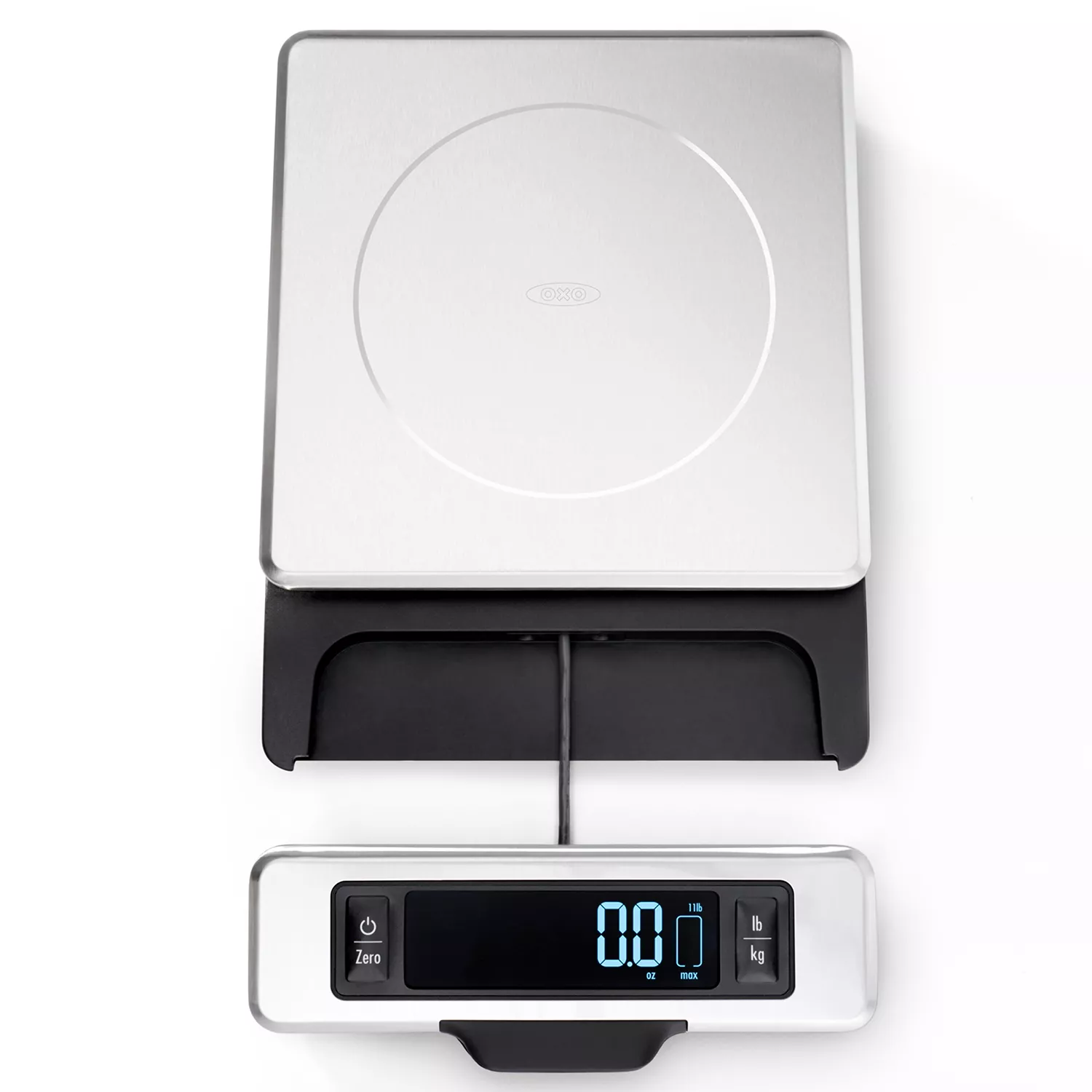 OXO 11-lb. Stainless Steel Scale with Pull-Out Display