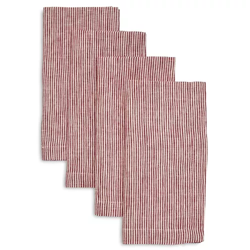 Sur La Table Pinstripe Linen Napkins, Sets of 4