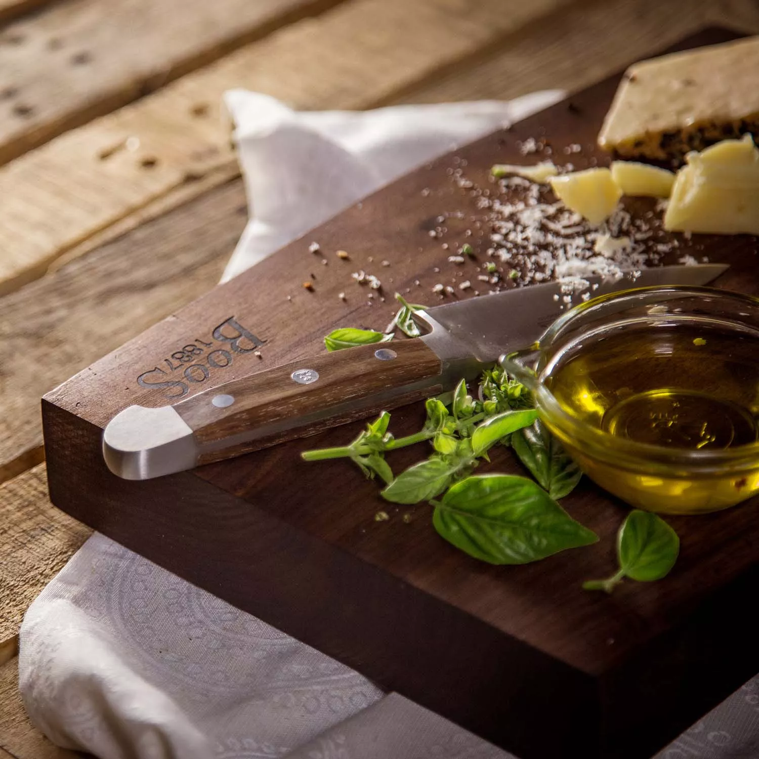 John Boos Walnut Edge-Grain Cutting Boards, 1.75" Thick