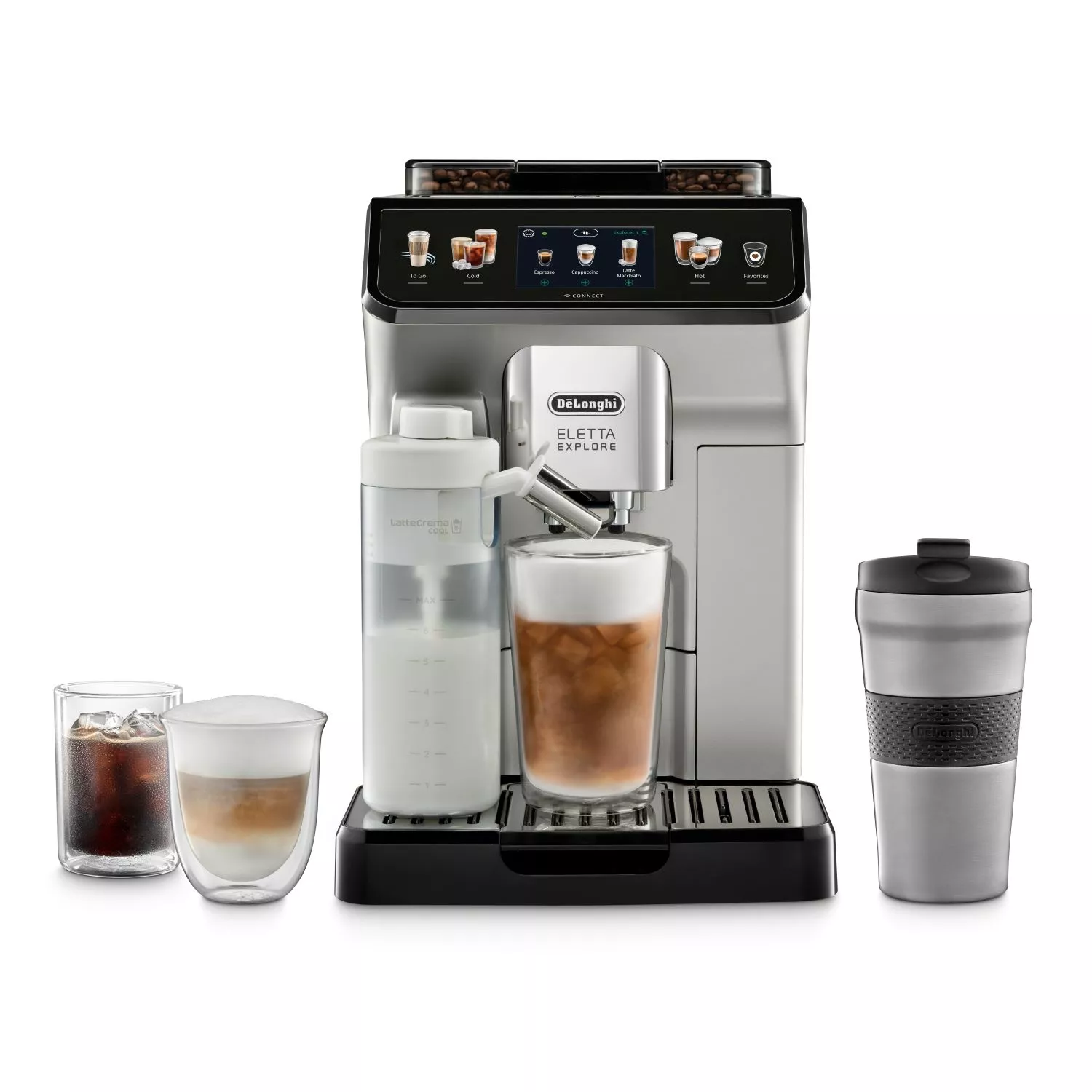 De'Longhi Eletta Explore Fully Automatic Espresso Machine with Cold