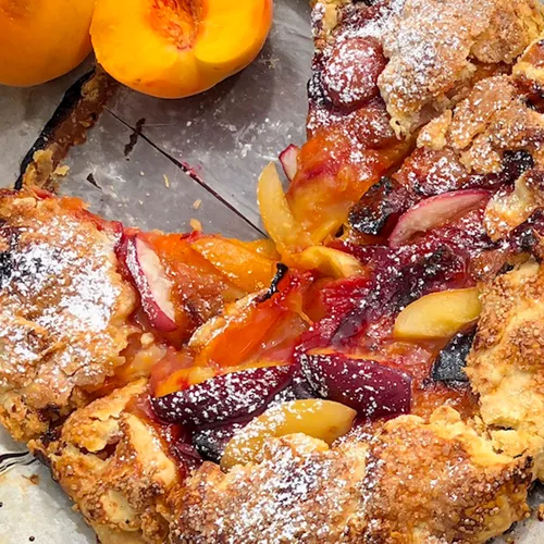 Bruised Stone Fruit Galette