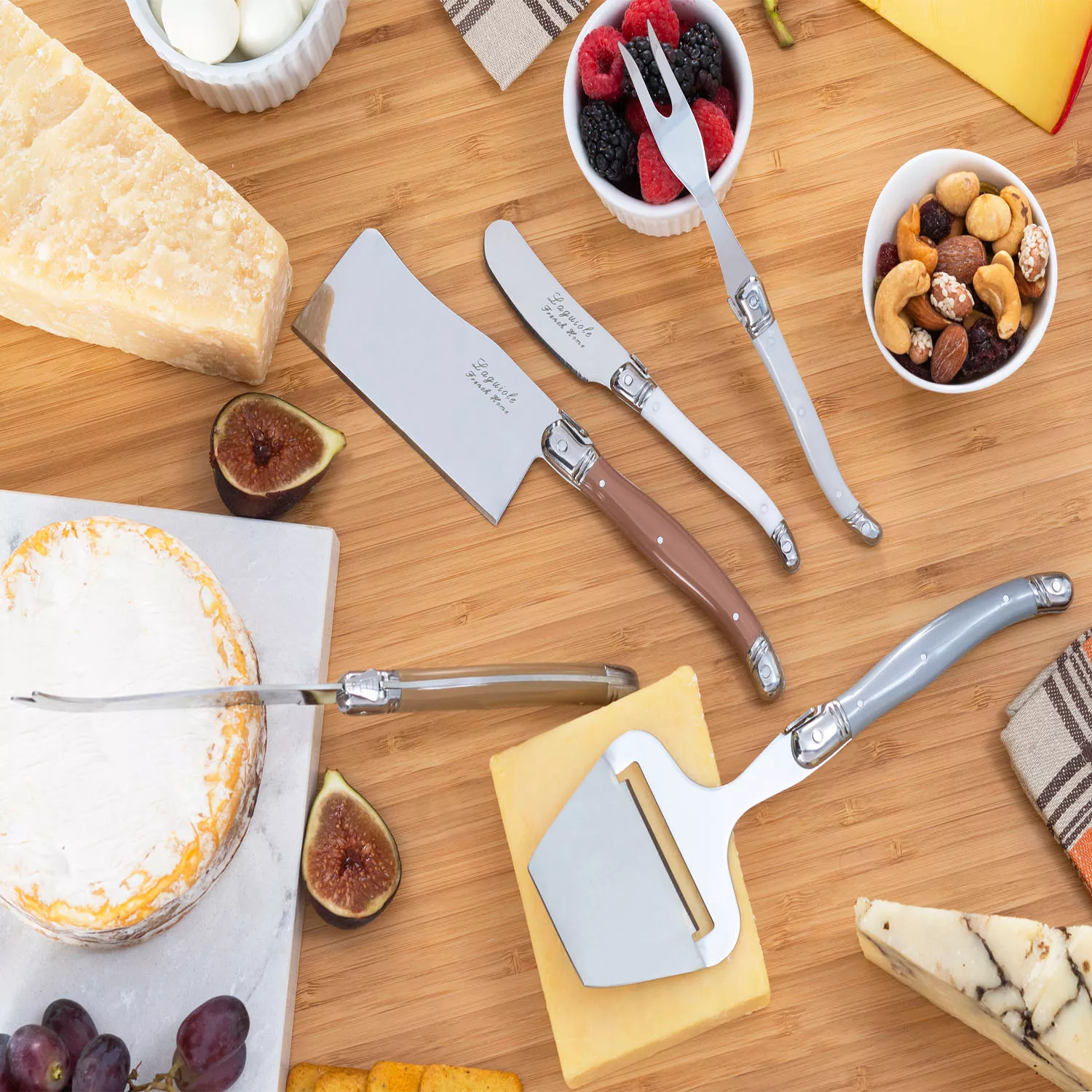  French Home Laguiole 5-Piece Cheese Knife Set