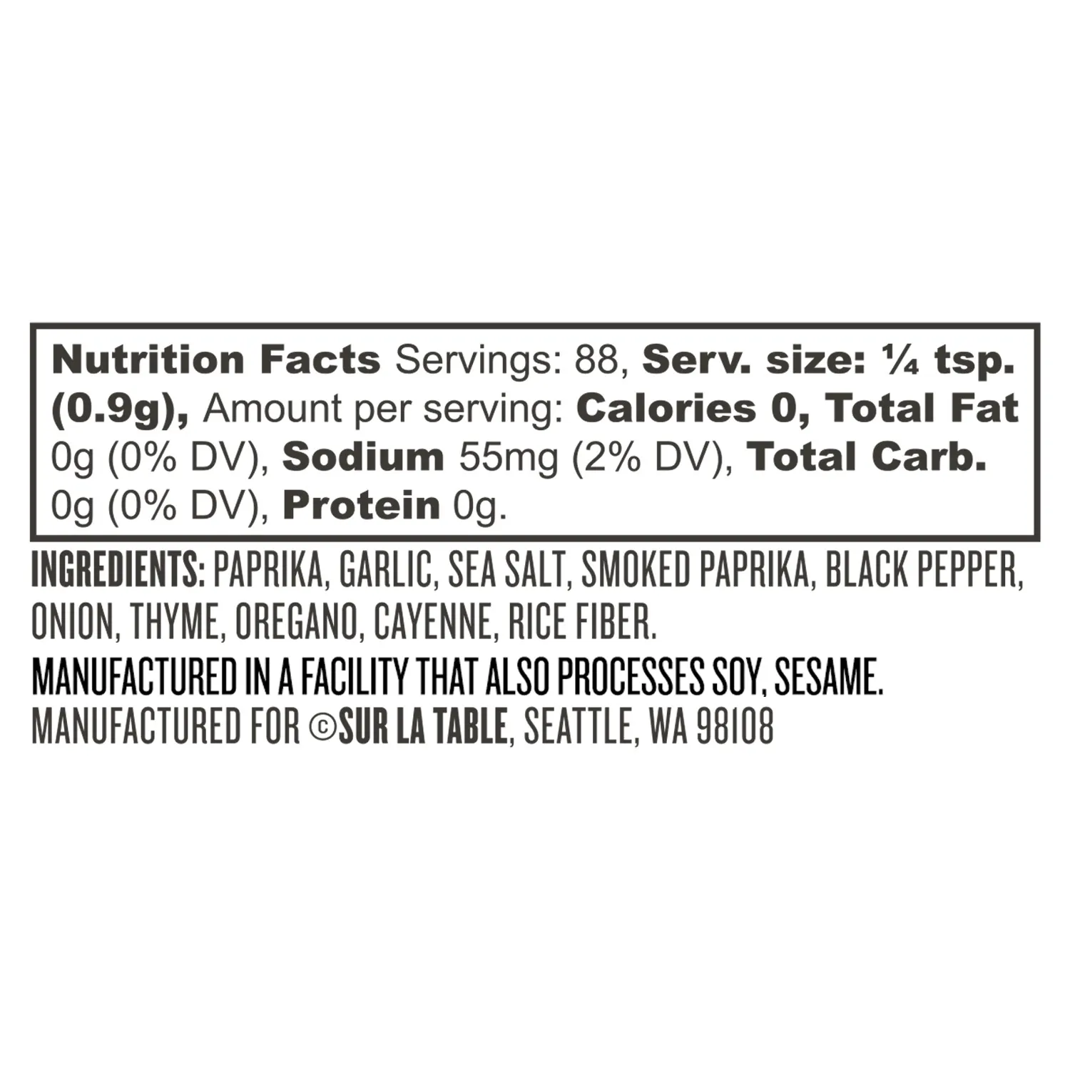 Sur La Table All-American Burger Seasoning Blend