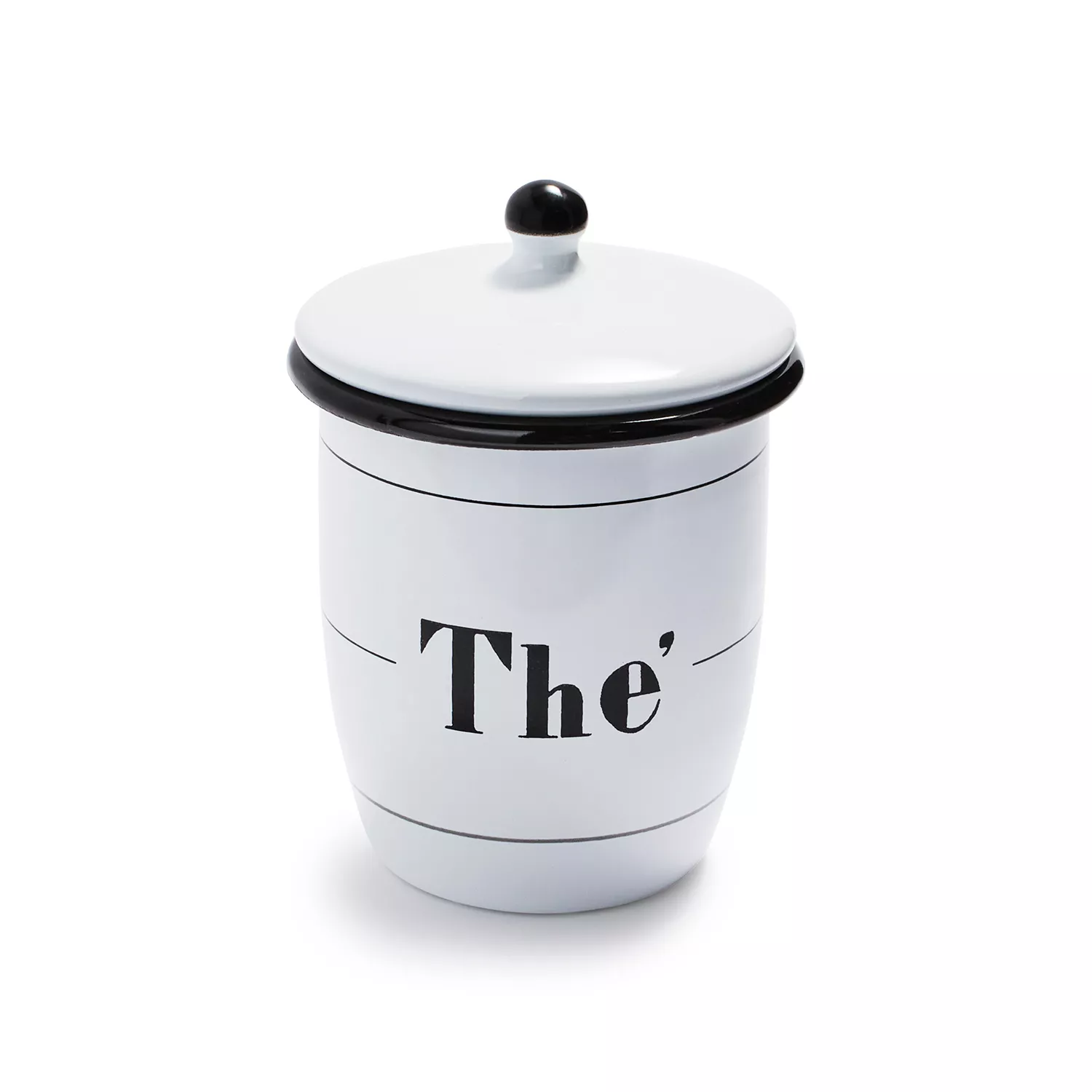 Creative Co-Op Th&#232; Canister with Lid