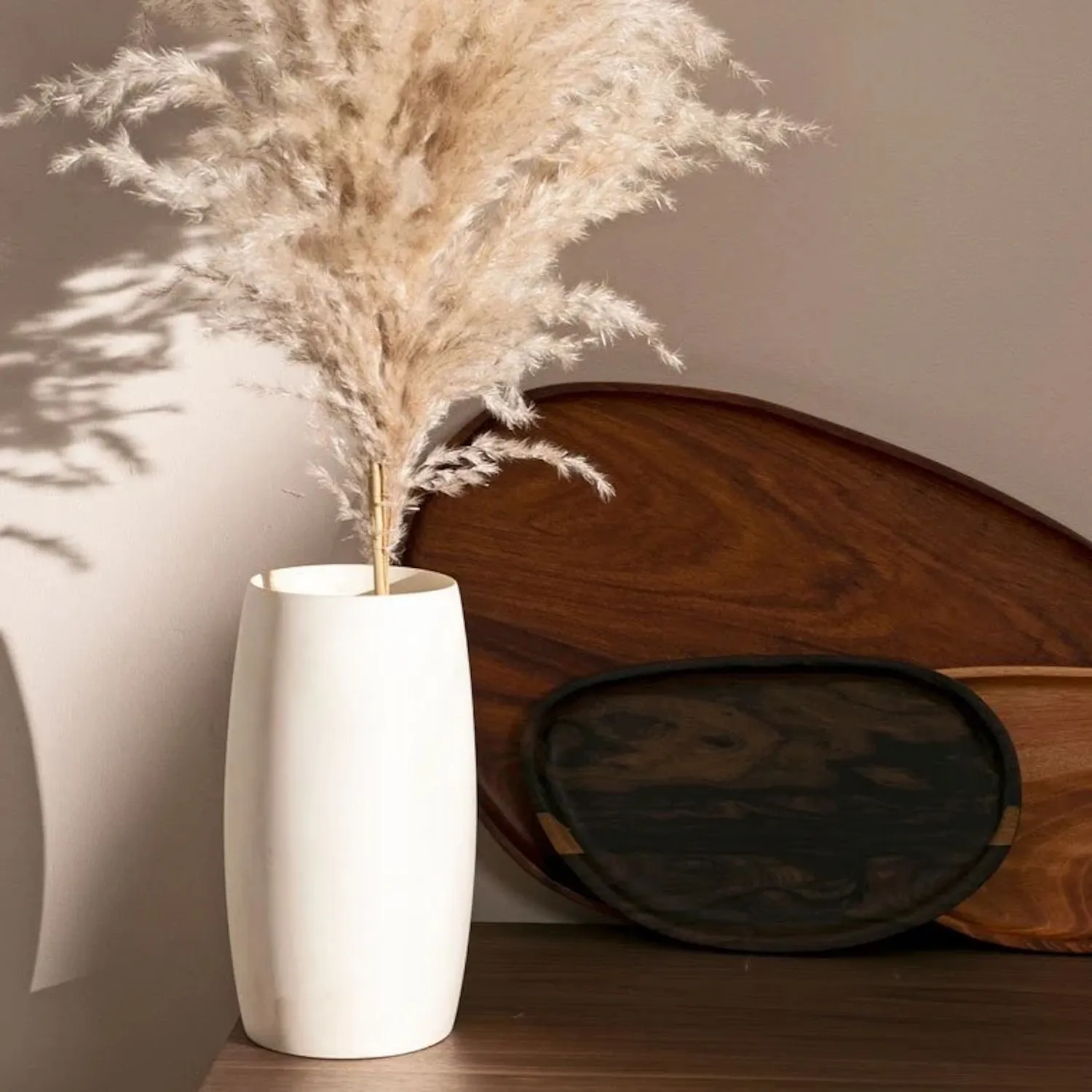 Powered by People Blonde Cedar Wood Vase
