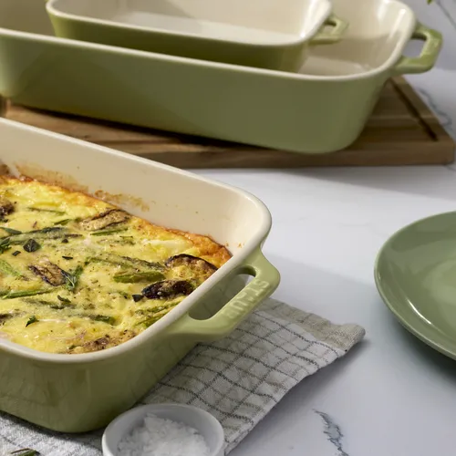 Staub Pastel Macaron Stoneware 3-Piece Rectangular Baker Set