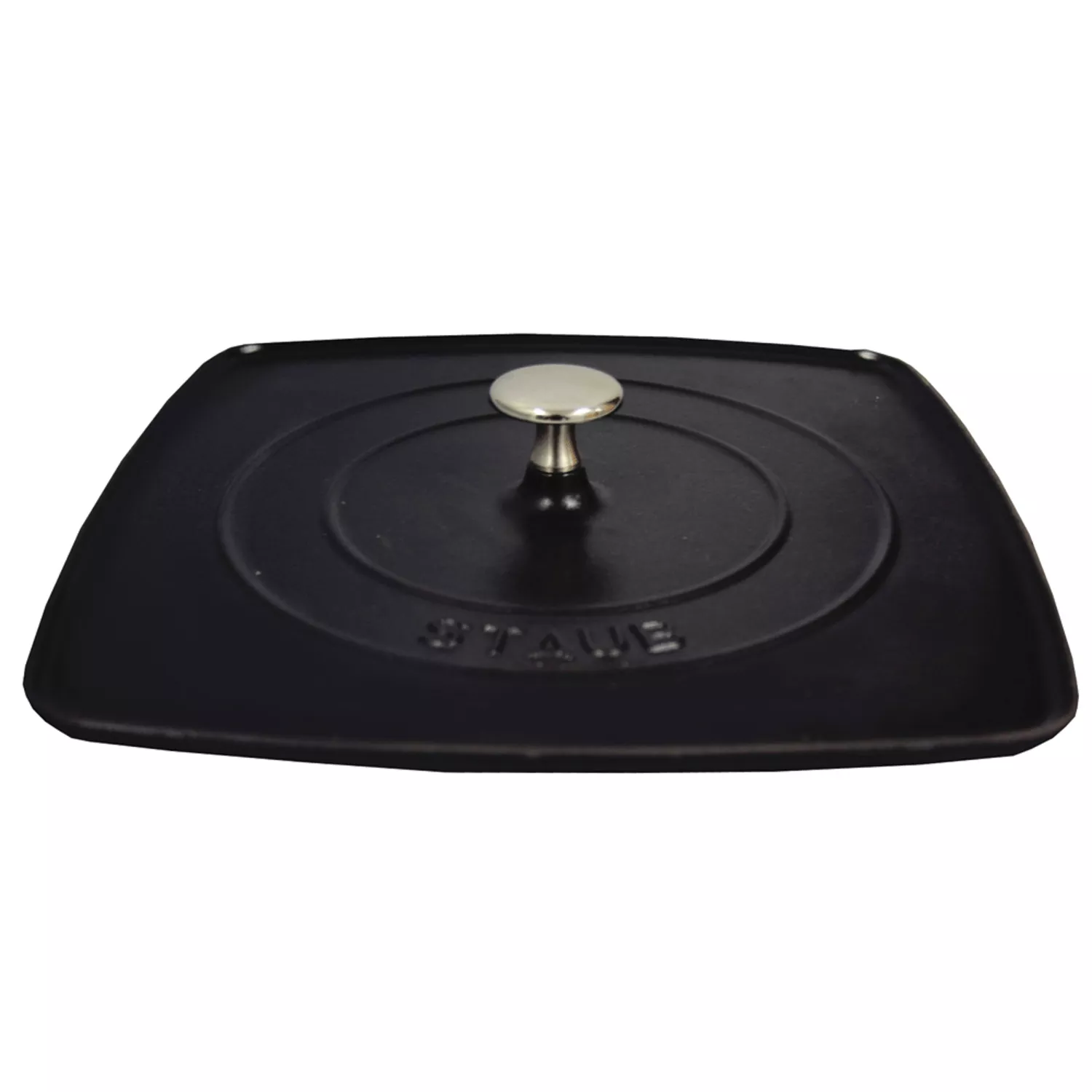 Staub Grill Pan with Panini Press - 12 Cast Iron - Matte Black